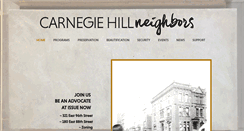 Desktop Screenshot of carnegiehillneighbors.org