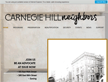 Tablet Screenshot of carnegiehillneighbors.org